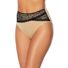 Rhonda Shear 2pk Seamless Lace Overlay Brief Set 605379-J