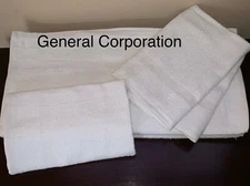 60 Hand Towel | Hotel | Motel | SPA | Salon | GYM Towel White 16x27 Blend 