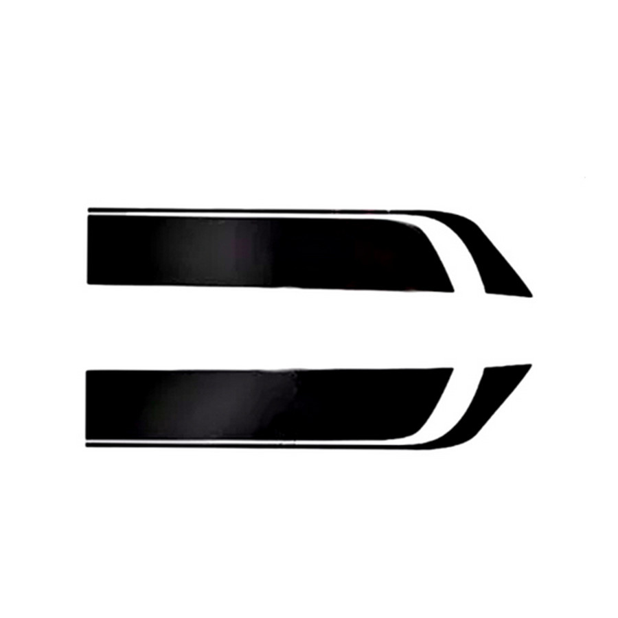 Car Hood Bonnet Decor Decal Sticker Black Racing Sports Stripe Graphic 85cm 2Pcs