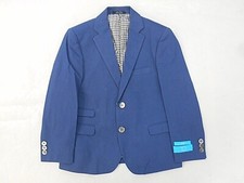 Boys T.O. Blue 100 Cotton Blazer Husky Sizes 8 Husky - 16 Husky