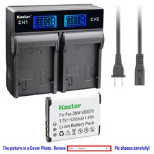 Kastar Battery LCD Rapid Charger for Toshiba PX1686 PX1686E-1BRS Camileo BW10