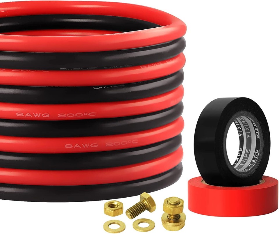 Trolling Motor Battery Cable Extension Kit,10ft Marine Fishing 10feet