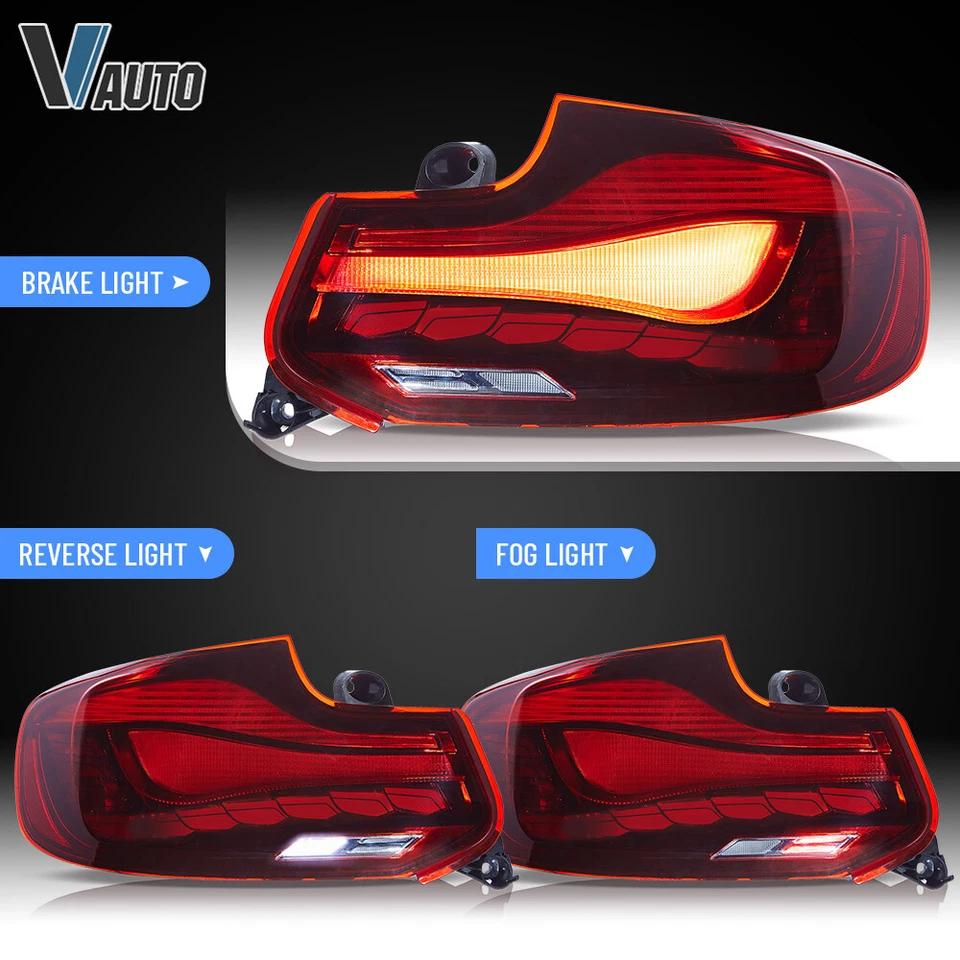 Luces traseras secuenciales OLED lente roja para BMW F22 F23 F87 M2 SERIE 2 2014-2019 Foto 3 de 4