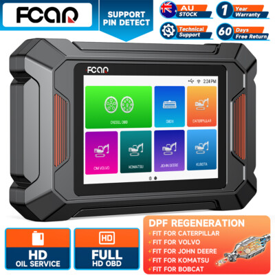 DPF Regen Heavy Duty Truck OBD2 Scanner for Construction Machine Diagnostic Tool