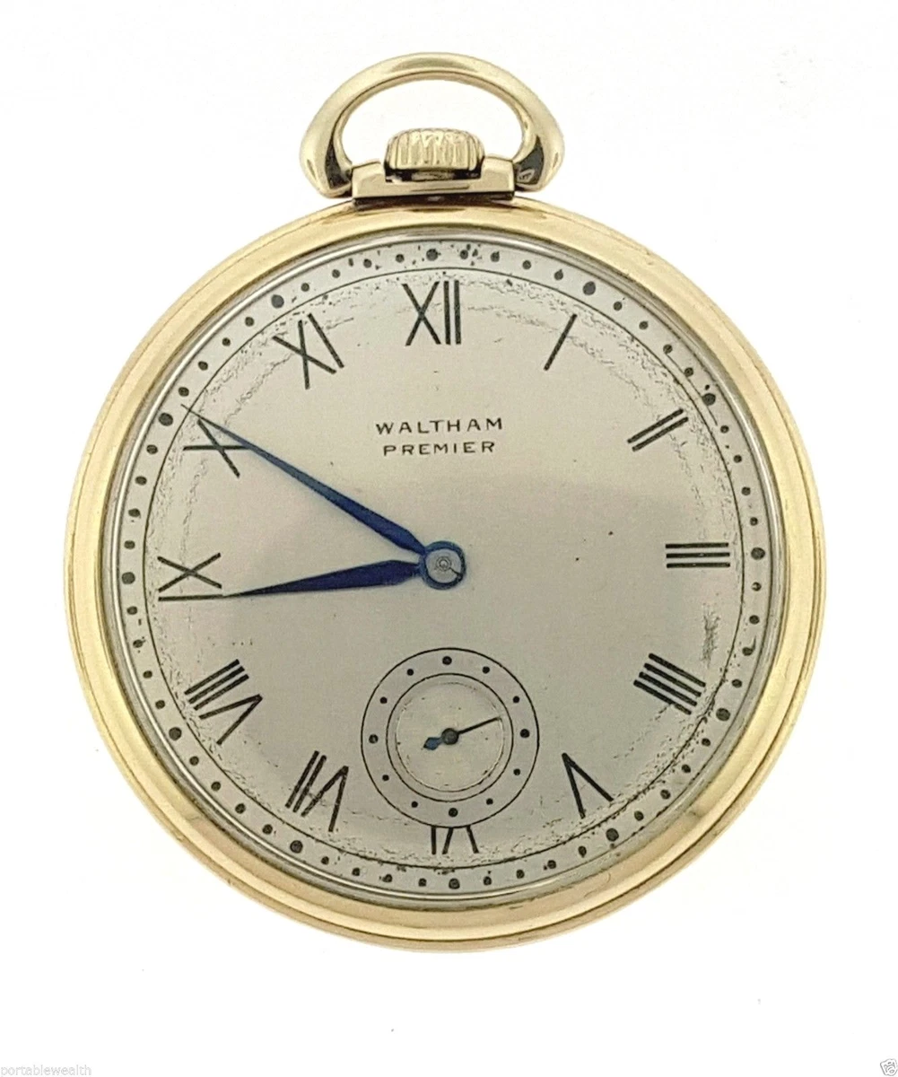 Waltham premier pocket clearance watch 21 jewels