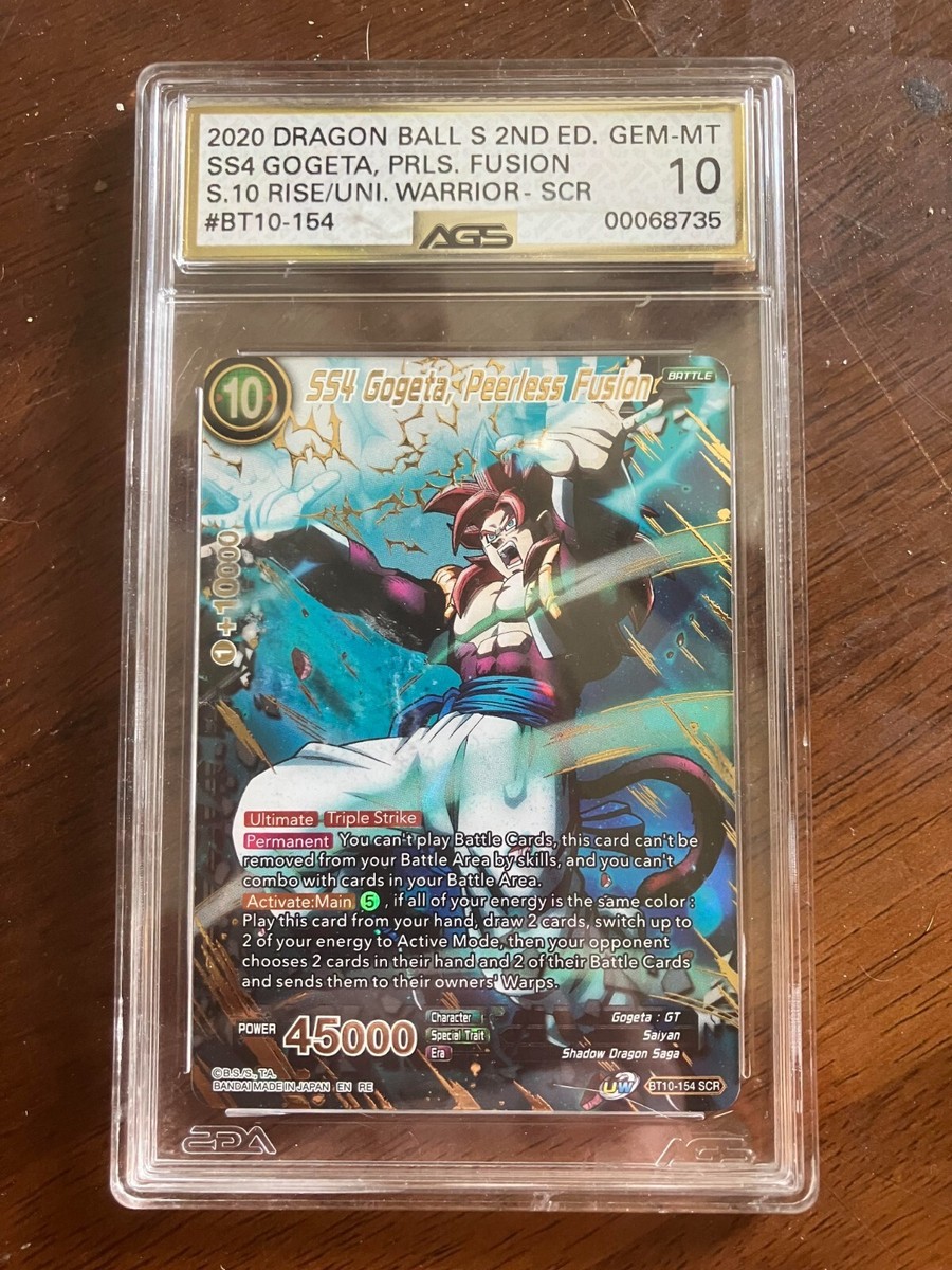 PSA 10 1ST ED SCR SS4 Gogeta, Peerless Fusion 2020 Dragon Ball