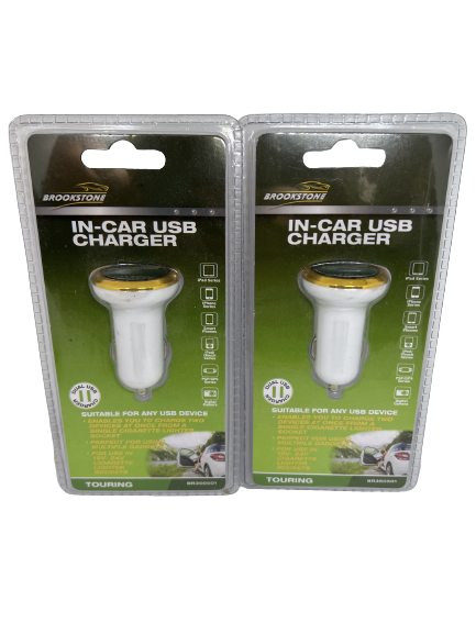 Twin USB Car Charger Dual USB Charger x 2