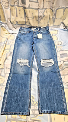 Kancan Jeans Women's Size 11/29 90s Boyfriend Distressed Medium Wash with Tags