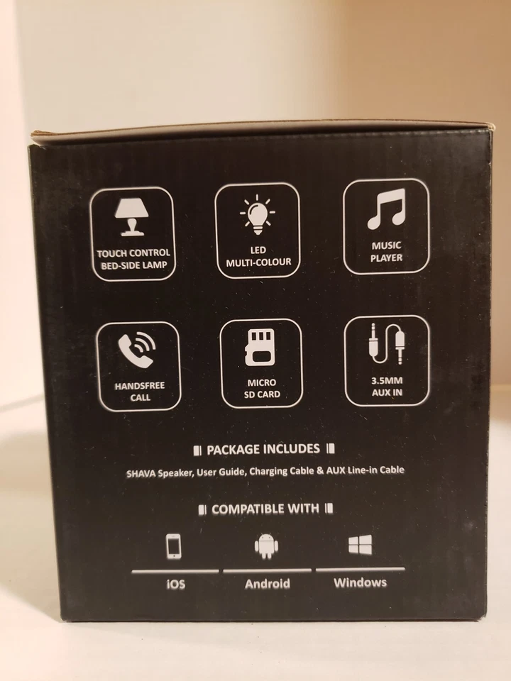 NEW SHAVA Night Light Wireless Bluetooth LED Speaker 5 Colors and slow fading - Image 4 of 4