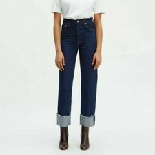 levi's premium ribcage straight ankle jeans