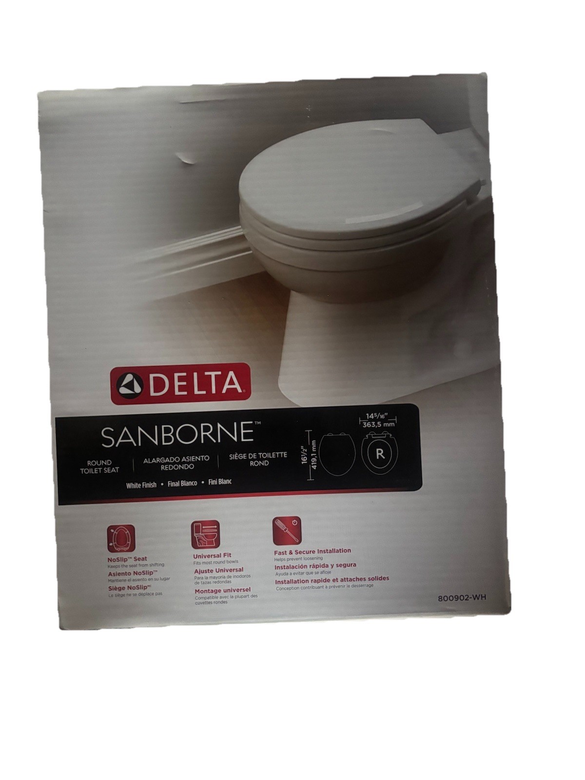 800902-wh White Soft Close Universal