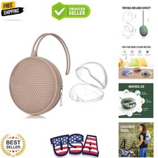 Pacifier Holder Case,BPA Free Portable Pacifier Storage Container,Silicone Ba...