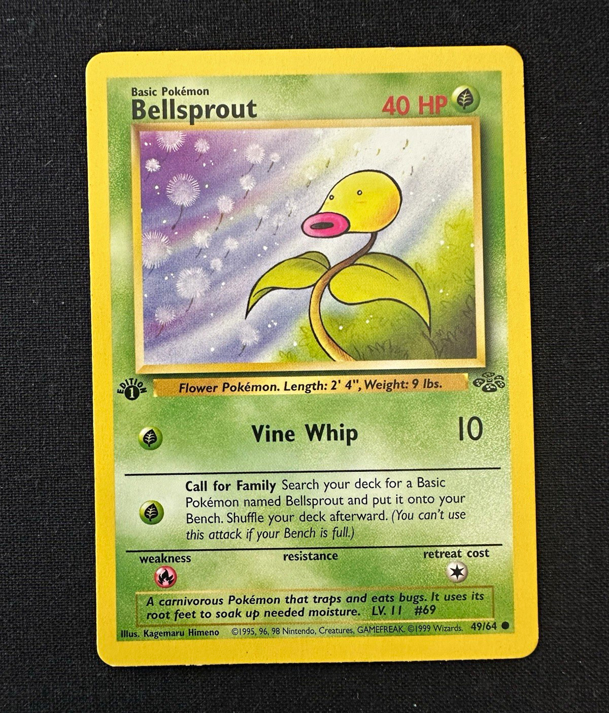 Bellsprout — WotC Jungle 49/64 — 1st Edition Common — English