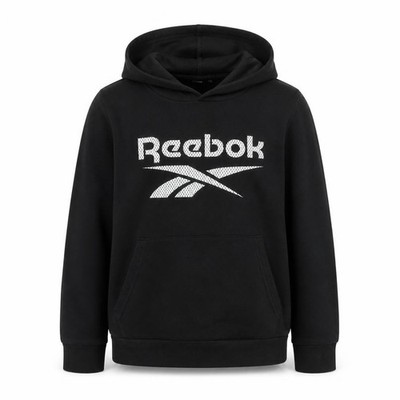 Reebok` Jungen Pullover Hoodie Gr. 9-10 Jahre UK '' schwarz Logo- Reebok