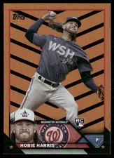 Hobie Harris 2023 Topps Update Orange and Black Foil Washington Nationals #US294