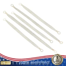 3x10"+2x13" Braided Tinned Copper Cable 5Pc Universal Automotive Ground Strap
