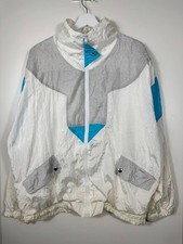 Vintage 90er Windbreaker Jacke M Oversize Retro Nylon Track Jacket