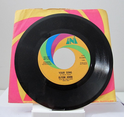 45 RECORD - ELTON JOHN - YOUR SONG
