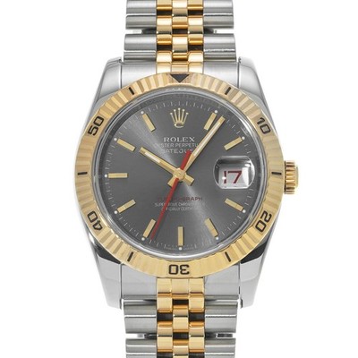 ROLEX Datejust Turn-O-Graph 116263 gray WATCH 691412