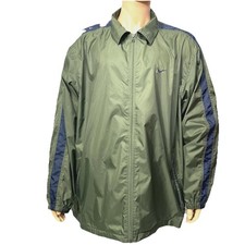 Vintage Nike Men's Windbreaker Track Jacket Green Y2K 2XL