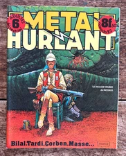 METAL HURLANT #6 - 1975 - Classic Moebius cover & strips/Corben/Bilal  VF 8.0