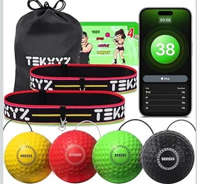 TEKXYZ  Reflex Ball Family Pack with Counter App | Online Community for Boxing B