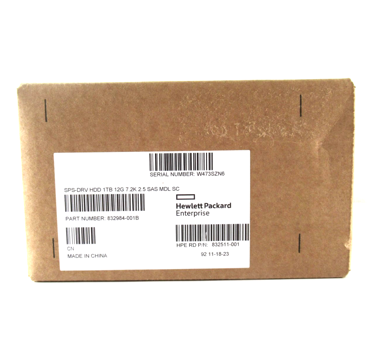 1TB SAS 2.5"" 7200RPM 12Gb/s (Hot Swap) (SFF) HDD - 832984-001