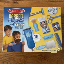 Image of Barber Shop Play Set - Brand New & Sealed - box dented in corner