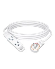 DEWENWILS 15FT Extension Cord 360 Rotating Flat Plug 3 Outlet Space Saving