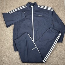 Adidas Tracksuit Set Mens XL Skateboard Jacket Joggers Firebird Trefoil Set
