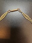 Victorian 9 Karat Gold Longuard Chain Necklace 22 Inches Barrel Clasp Pendant — photo 9