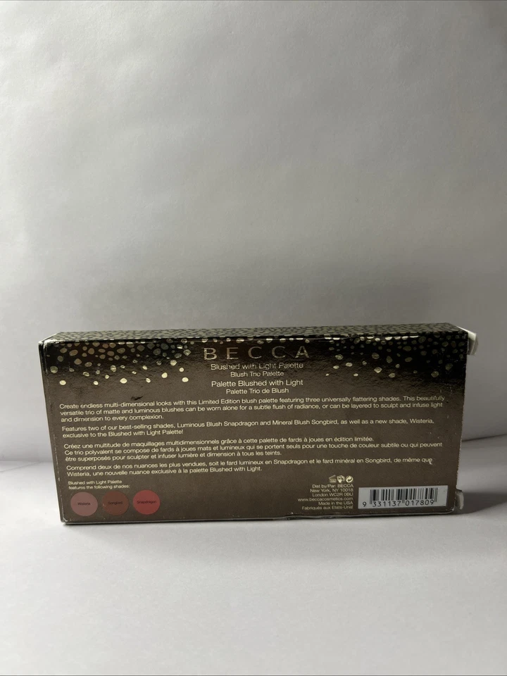 BECCA Blushed with Light Palette Blush Trio Limited Edition NEW IN BOX - Image 2 of 4