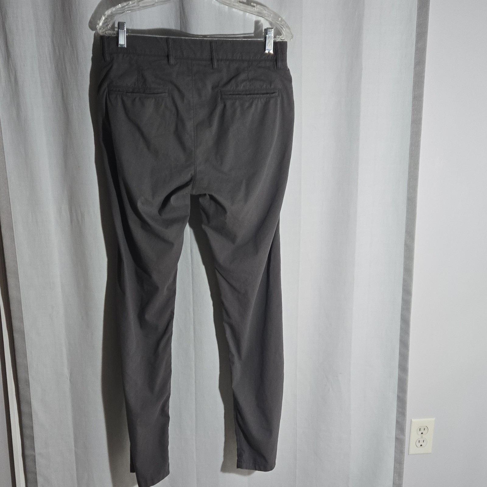 J.CREW Tech Straight Flat Front Solid Gray Men's … - image 5