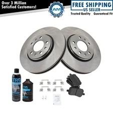 Front Semi Metallic Brake Pad & Rotor Kit w/Chemicals for Pontiac Saturn Sky