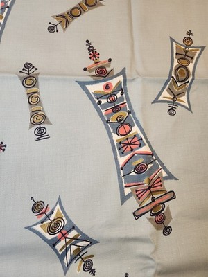 Vintage Jetsons Style Piece Of Fabric 35.5 X 76''
