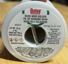 OATEY 1LB 50/50 WIRE SOLDER 20015 NEW 16oz