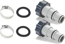 Tongass (2-Pack) Replacement Threaded to Clamp Style Hose Adapter for Intex Pool