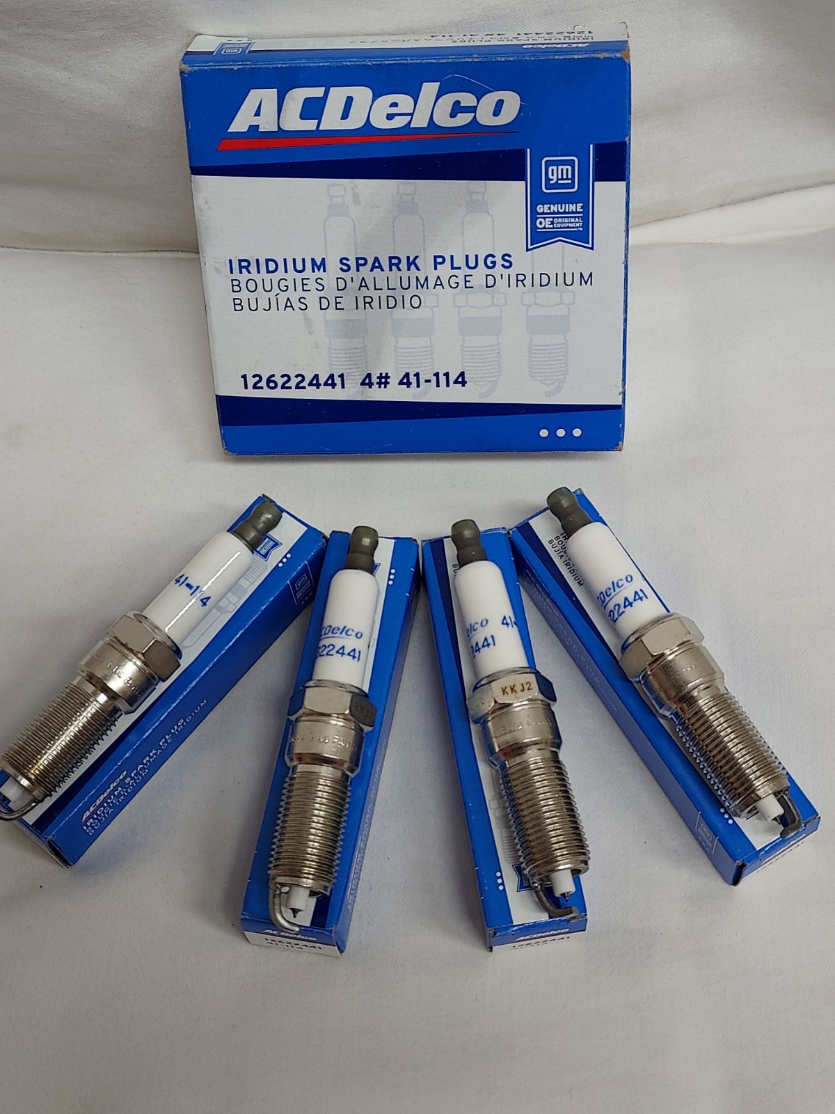 AC Delco 4 Iridium Spark Plugs #41-114 GM