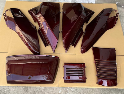 KUNSTSTOFFVERKLEIDUNG Bordeaux Met R114 Honda CN250 SPACE Helix Karosserie Verkleidung