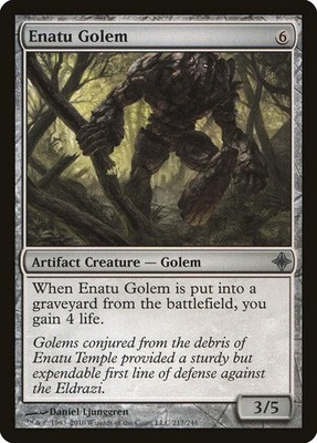 ENATU GOLEM X 4 E/X+ RISE OF THE ELDRAZI MAGIC THE GATHERING