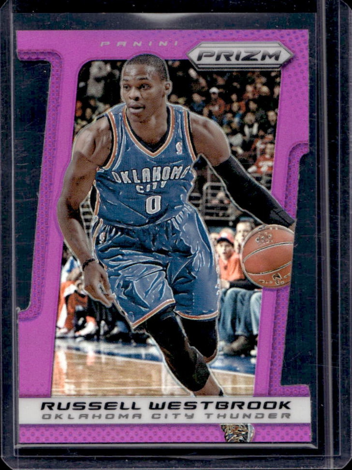 2013-14 Prizm Russell Westbrook Prizm Purple Die Cut #39/49 Thunder