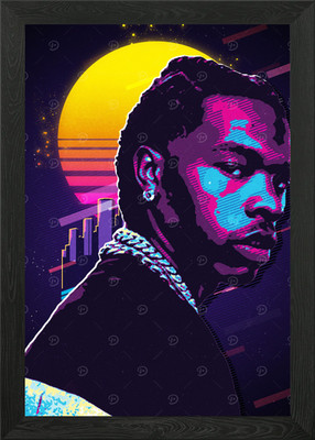 Lil Baby Rapper gerahmtes Wandbild Poster Leinwanddruck Bild