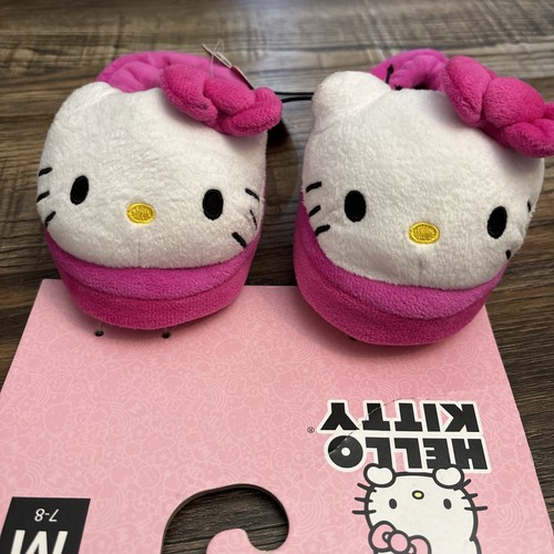 Hello Kitty Girl Slippers Size M 7-8 - Picture 3 of 5