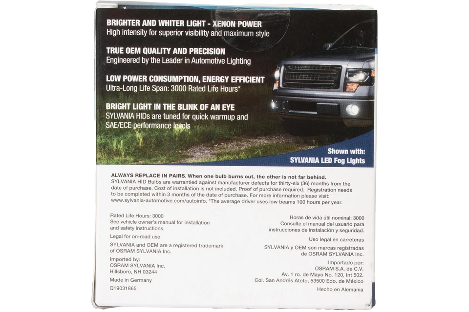 Sylvania Hid Xenon Headlight D3S Fit 2007-2021 Audi Ford Jaguar Maserati D3S.PB1 - Image 3 of 4