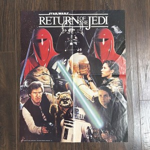 Return of the Jedi Weekly Reader Poster Star Wars 1983 16" X 20" Vintage