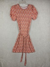 Boden Women's Short Sleeve Belted Knit Dress Floral Size 4