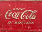 Vintage Coca-Cola Metal Cooler Drink w/bottle opener 16x12x17" 50s Memorabilia