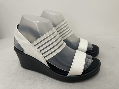 Cali Skechers Rumblers Sci-Fi Vegan Wedge Sandals Womens 4/37