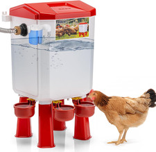 Automatic Chicken Waterer Filtered Float-Controlled Large Chicken Water Feeder P
