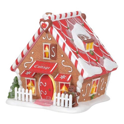 Department 56 North Pole Village Gingers Cottage Lit Building, 5.12 Inch, Mul...